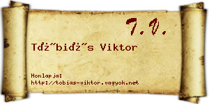 Tóbiás Viktor névjegykártya